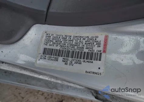 2001 Toyota Celica Gt из США, поврежденный, VIN JTDDR32T410077939